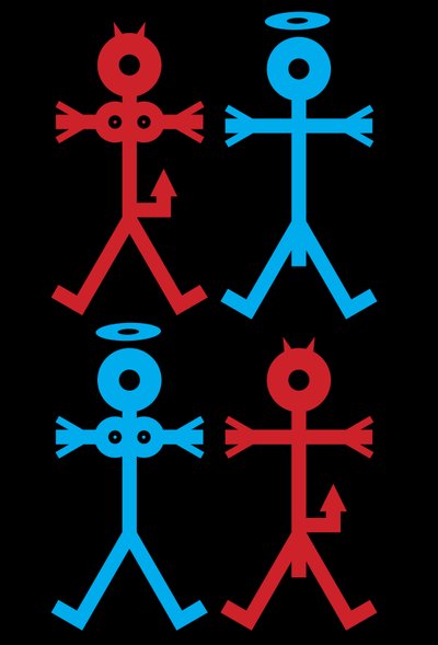 Angel Devil Icon, 2005 by Thisisnotme Thisisnotme
